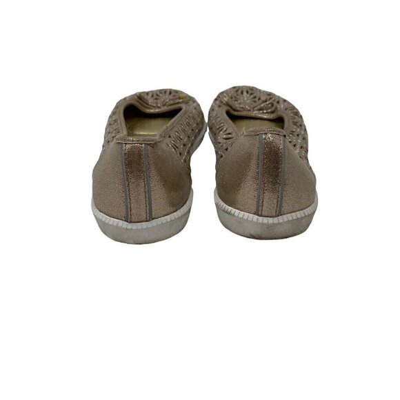 Kenneth Cole Reaction Womens Rowing 2 Gold Round Toe Shoes Flats Size 8.5 Medium - Picture 5 of 9
